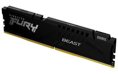 Kingston Fury Beast 16GB 5600MHz DDR5 CL40 DIMM Single Module Desktop Memory KF556C40BB-16 Black