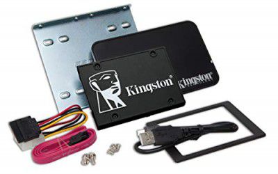 Kingston Kc600 Ssd Skc600B/2048G Internal Ssd 2.5 Inch, Sata Rev 3.0, 3D TLC, Xts-AES 256-Bit Encryption - with Upgrade Kit - Gb 2048