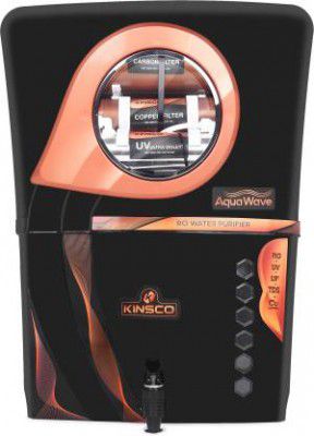 Kinsco Aqua Wave Active Copper 13 L RO + UV + UF + Copper + TDS Control Water Purifier