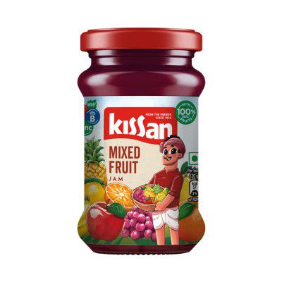 Kissan Mixed Fruit Jam , With Real Fruit Ingredients 200 g