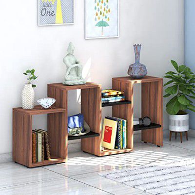 Klaxon Bern Book Case - Asian Walnut & Black