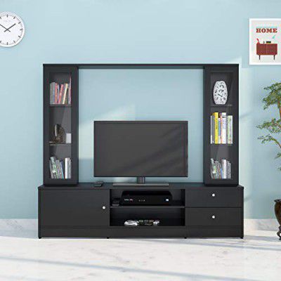 Klaxon Engineered Wood Rachel Entertainment Unit- Black