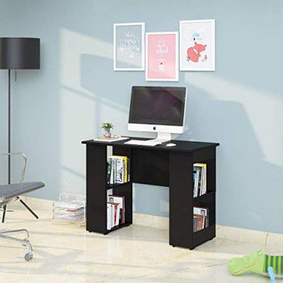 Klaxon Provintia Engineered Wood Study, Laptop, Computer Table Desk for Home and Office (Black)