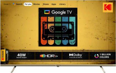 KODAK 65CAPRO5099 65 inch Ultra HD (4K) LED Smart Google TV with With Dolby Atmos and Dolby Vision