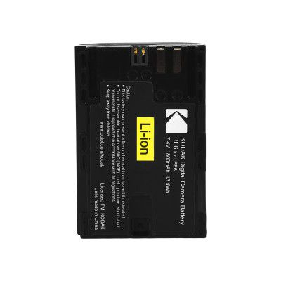 Kodak LPE6 BE6 7.4V 1800mAh 13.4Wh Digital Camera Battery