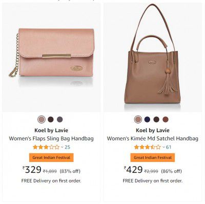 Koel by Lavie Womes Handbag Upto 87% off