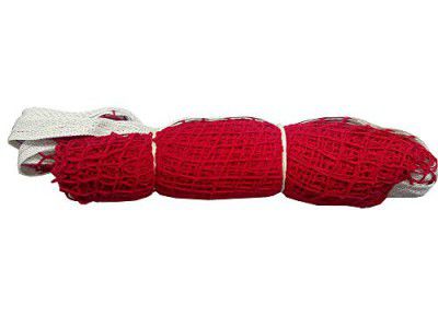 KORBAX Nylon Badminton Net, Practice Net Court Net, Badminton Nets 21x2.5 ft (Red)