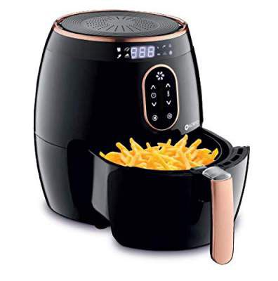 Koryo 2.6L Air Fryer with Digital Display, 1350W, Touch Control, Multiple Cooking Attachments, Recipe Book (2.6 litres, KHF4420)