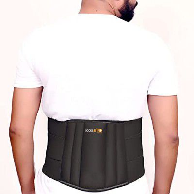 kossto Premium Lower Back Brace Support/Lumbar Support Waist belt (Waist-Small, Medium,Large, XL)