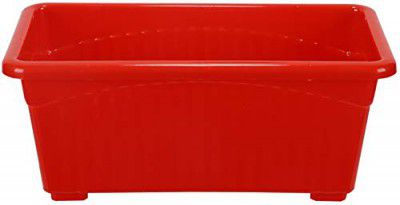 Kraft Seeds by 10CLUB Plastic Window Planters - 1 Pc (13 Inch, Red) | Planting Pots for Home Plants | Plant Pots for Home & Balcony Garden | Flower Planters for Balcony and Terrace Gardens | Big Pots