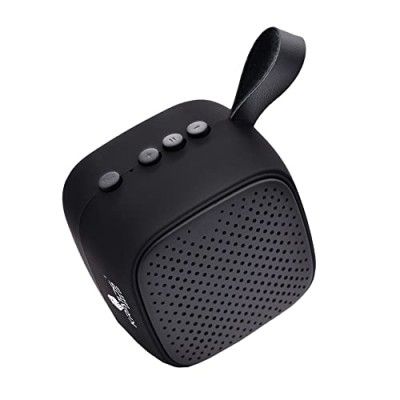 Kratos Cube TWS Bluetooth Speakers, in Built Microphone, in Built FM, SD Card Slot, Multiple Playing Options (Black)