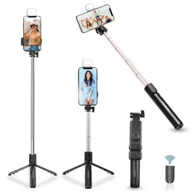 Kratos K2 Selfie Stick with Tripod Stand, 3 in 1 Multifunctional design