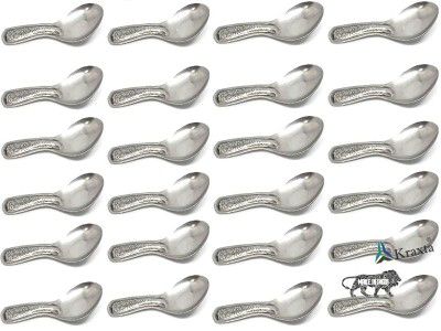 Kraxta™ Stainless Steel Masala Spoon Spices Spoon Spice Spoons | 24 Pieces | 3.5-Inch | Silver