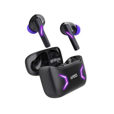 Kreo Mako TWS Wireless RGB Gaming Earbuds, 50ms Low Latency, Bluetooth 5.3Ear Buds, Long Lasting Playtime, Dynamic 13mm High BASS Drivers, Dual Game and Music Mode, USB Type-C (Mako TWS)