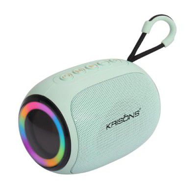 Krisons Spark Glow Bluetooth Speaker 10W Multi-Media Bluetooth Party Speaker RGB Lights, USB, SD Card and Handsfree Calling - Blue