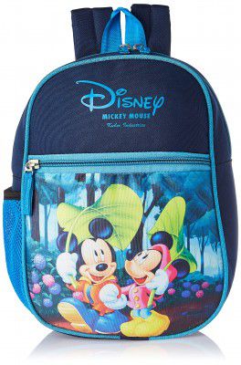 Kuber Industries Polyester Disney Print Unisex School Bag | Blue