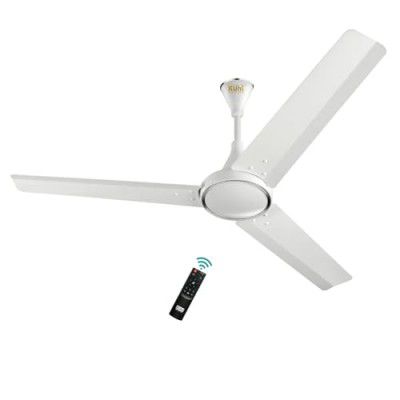 KUHL Prima A4 1200mm Decorative Power Saving BLDC Ceiling Fan with Remote | 29W | Saves upto 65% Electricity | White