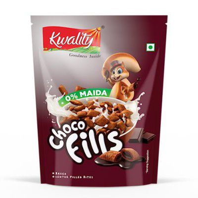 Kwality Choco Fills 90g | Chocolate Flavor, 0% Maida