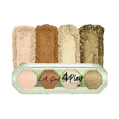 L.A.Girl- 4Play Eyeshadow - Cowgirl | Formulated with matte, shimmer and foil finishes | Highly pigmented and easy to apply | 3.2 gm