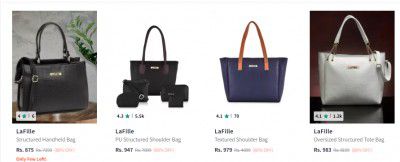 Lafille Handbags Upto 88% Off