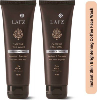 LAFZ Caffeine Arabica Coffee, with Aloe Vera & Holy Basil -Pack of 2 Face Wash  (150 ml)