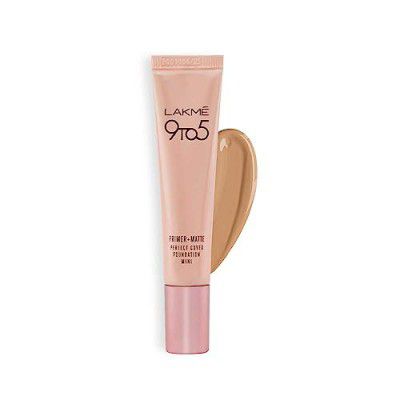 LAKMÉ 9 To 5 Primer + Matte Perfect Cover Liquid Mini Foundation 15 Ml