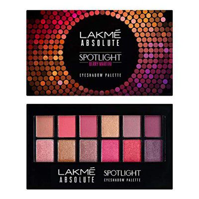 Lakmé Absolute Spotlight Eye Shadow Palette, Smokin Glam, 12 g