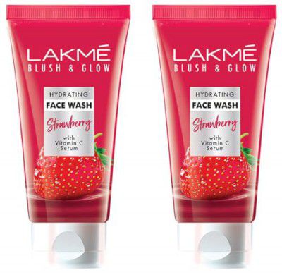 LAKMÉ Blush & Glow Strawberry Refreshing Gel Face Wash 100 G (Pack Of 2)