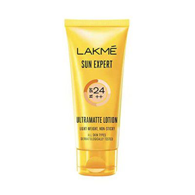 LAKMÉ Light Moisturizer SPF 24 Ultra Matte Lotion, 100Ml For Soft, Glowing Skin With Vitamin C, E & Niacinamide, 24Hr Hydration, Lightweight Non-Oily Cream, Spreads Easily