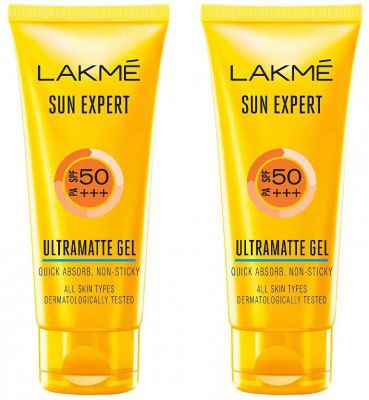 LAKMÉ Sun Expert Spf 50 Gel For All Skin Types, 50 G (Pack Of 2)