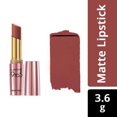 Lakme 9 to 5 Primer with Matte Lip Color, MB13 Caramel Cut, 3.6 g
