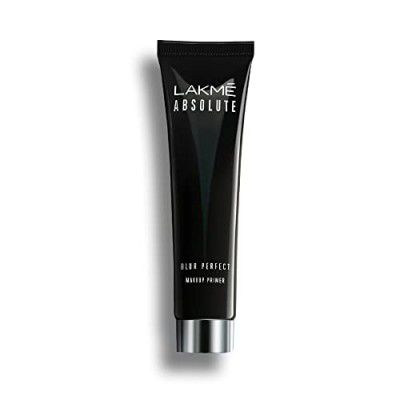 Lakme Absolute Blur Perfect Matte Face Primer, Peach, Makeup Primer for Poreless Smooth Long Lasting Makeup - Waterproof Brightening Makeup Base, 10ml