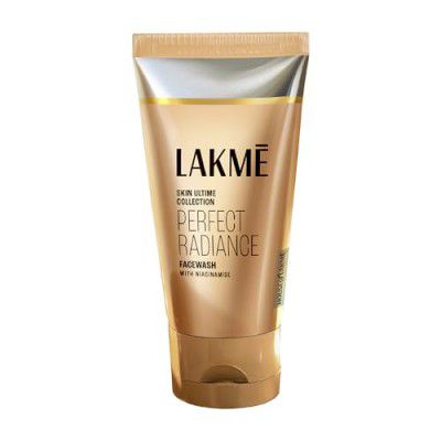 Lakme Absolute, Perfect Radiance Intense Brightening Facewash, 50g, for Glowing Skin, with Vitamin B3 & Glycerin, Daily Deep Cleansing Face Wash