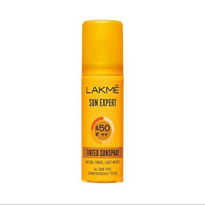 Lakme Sun Expert Tinted PA SPF50++ Spray, Ultra Light, for Oily and Dry Skin, 50ml