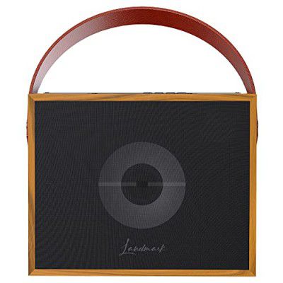 LANDMARK LM BT1063 Portable 8W Stereo Channel Bluetooth Wooden Speaker (Brown)