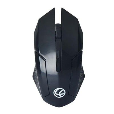 LAPCARE Speedy Wireless Gaming Mouse Upto 2400 DPI Sensor | Plug & Play | 10m Working Distance | 3 Million Clicks (Black) with Duracell Battery