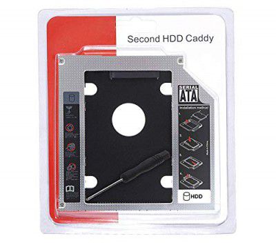 Lapster Caddy for ssd and HDD, Optical Bay 2nd Hard Drive Caddy, Caddy 9.5mm for Laptop