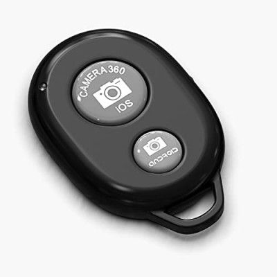 Lapster Camera Shutter Remote Control with Bluetooth for Hands-Free Photos and Videos -Compatibility with iOS and Android Devices-Black