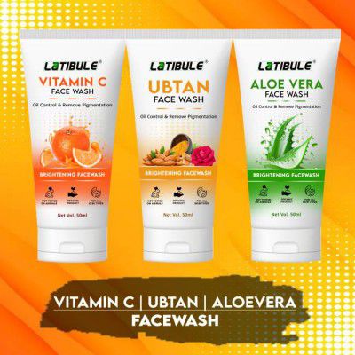 Latibule Vitamin C ,Ubtan & Aloe Vera,Skin Refreshing Facewash &All Skin Types Men & Women All Skin Types Face Wash  (150 ml)