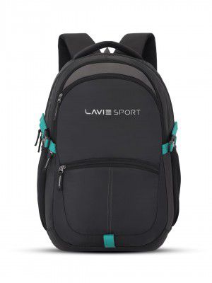 Lavie Sport 48cm Titan 29 litres Casual Backpack with Padded Laptop Sleeve | Rain Cover Backpack for Boys & Girls