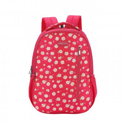 Lavie Sport Gerbera 26L Floral Printed School Backpack | Stylish and Trendy Casual Backpack