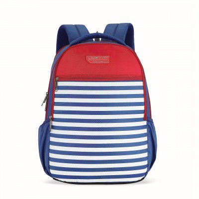 Lavie Sport Nautical 26L Printed School Backpack for Girls | Stylish and Trendy Casual Backpack