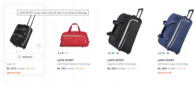 Lavie Sport Trolley Bag Upto 79% OFF