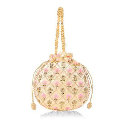 Lavie Women's Amara Round Potli | Ladies Purse Handbag