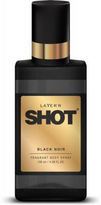 LAYERR Shot Black Noir Body Spray for Men Body Spray - (130 ml)