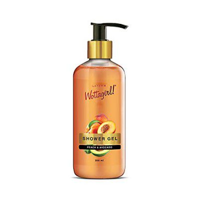 Layer'r Wottagirl Shower Gel Peach & Avocado | Non-Toxic and Paraben Free | 300ML