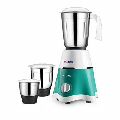 Lazer Allure 3 jars 500W Mixer Grinder (Aquamarine)