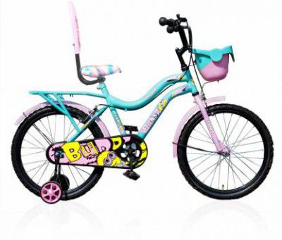 Leader Buddy 16T Sea Green | Light Pink Colour Cycle for Kids | Age Group 5-8 Years