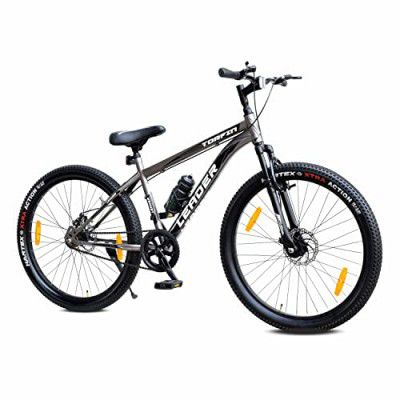 Leader TORFIN MTB 26T Mountain Bicycle/Bike Without Gear Single Speed (26T, Grey)