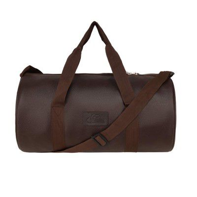 Leather World Faux Leather 24 Cms Duffle Bag(DBFOLD_ Brown)